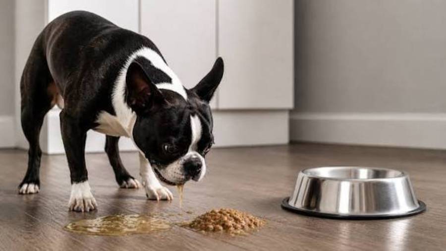 boston terrier vomiting